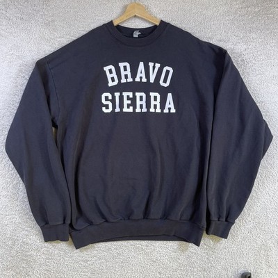 Los Angeles Apparel Bravo Sierra Crewneck Sweatshirt Adult 2XL Black Made in USA