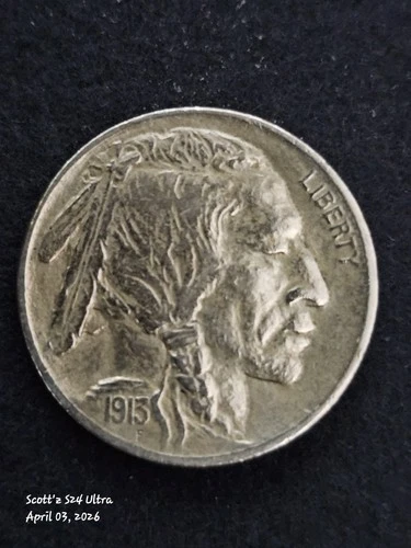 1913 Type 1 Buffalo Nickel