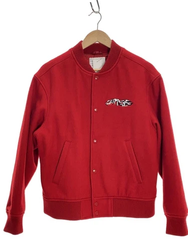 Veste Supreme Stadium 19AW Delta Logo Varsity S laine rouge occasion
