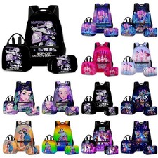 Demon Hunters 3D*Backpack Lunch Bag Pencil Case Kid School Bag Travel Rucksack