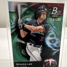 Topps 2023 Bowman Platinum Brooks Lee TOP-72 Emerald Ice Foil RC /299