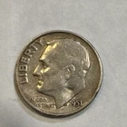 1951 Roosevelt Dime 10C Circulated US Coin Uncertified