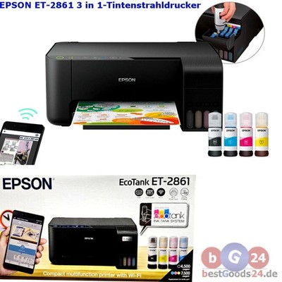 Epson EcoTank ET-2860 3in1 Multifunktion Drucken,Scannen,Kopieren,WLAN inkl. far