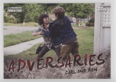 2017 Topps The Walking Dead Evolution Adversaries Carl vs Ron #AD-4 0b3