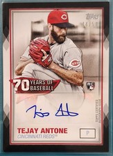 Tejay Antone - 2021 Topps 70 Years of Baseball Black Auto RC 44/50 Reds Rookie