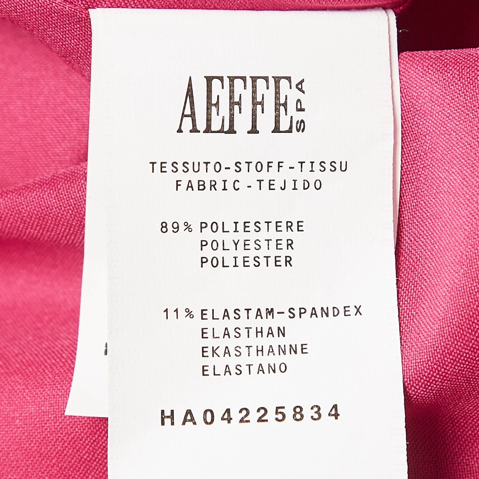 Boutique Moschino abito senza maniche in jersey con stampa zebrata nero rosa M