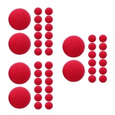 3 Count Clown Nose Sponge Ball Miss Work Red Clowns Balls Party Decoration