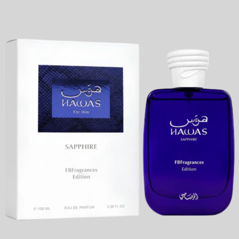 Rasasi Hawas Sapphire X FBFragrance 100ml Cologne EDP Men New Authentic In Box