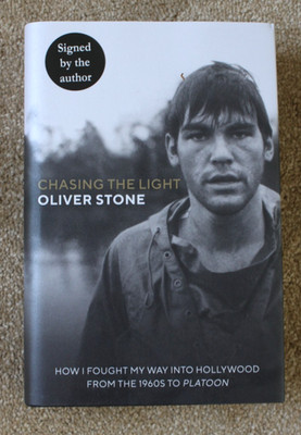 Oliver Stone: Chasing the light SIGNED 1st ED Hardback: Mint Authentication