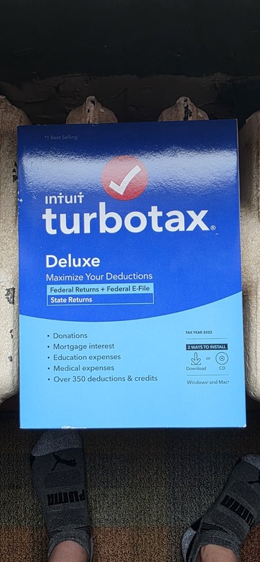TurboTax Deluxe Federal + State Efile for Windows/Mac