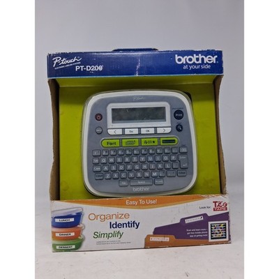 Brother P-Touch PT-D200 Electronic Labeling System Gray White TZe Tape Printer K