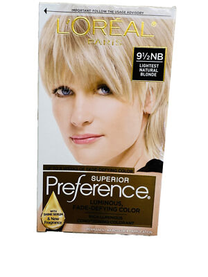 Loreal Superior Preference 9-1/2NB LIGHTEST NATURAL BLONDE - 1 Application - NEW