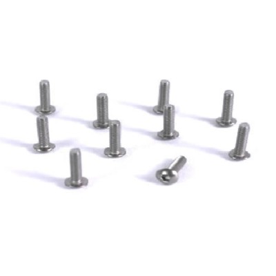 Yeah Racing BHP306 Replacement 10 Titanium Screws With Rounded Head 3X6 Mm