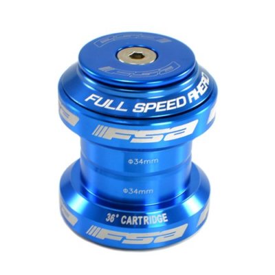 FSA Orbit MX 1-1/8'' Threadless MTB Road Headset with Top Cap , Blue