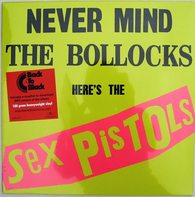 Sex Pistols LP Never Mind The Bollocks 180 Gram Heavyweight Vinyl