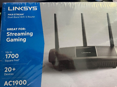 Linksys EA7450 MAX-STREAM AC1900 Dual Band Wifi 5 Router, For Games, Upto 1700
