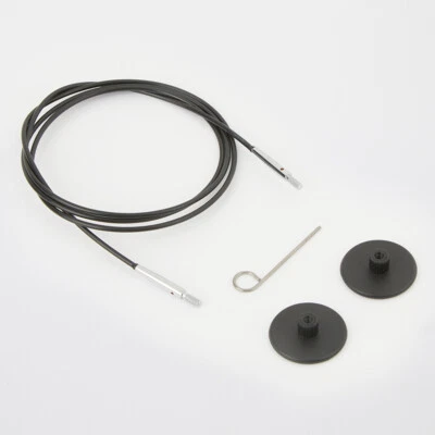 Knit Pro Interchangeable Cables for Circular Knitting Black 40cm up to 200cm