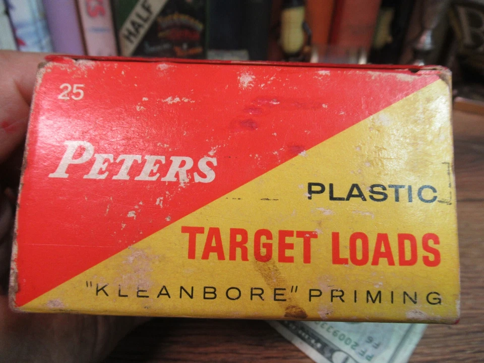 PETERS SHOTGUN SHELL BOX TARGET LOADS PLASTIC EMPTY 12 GAUGE REMINGTON VINTAGE - Image 3 of 4