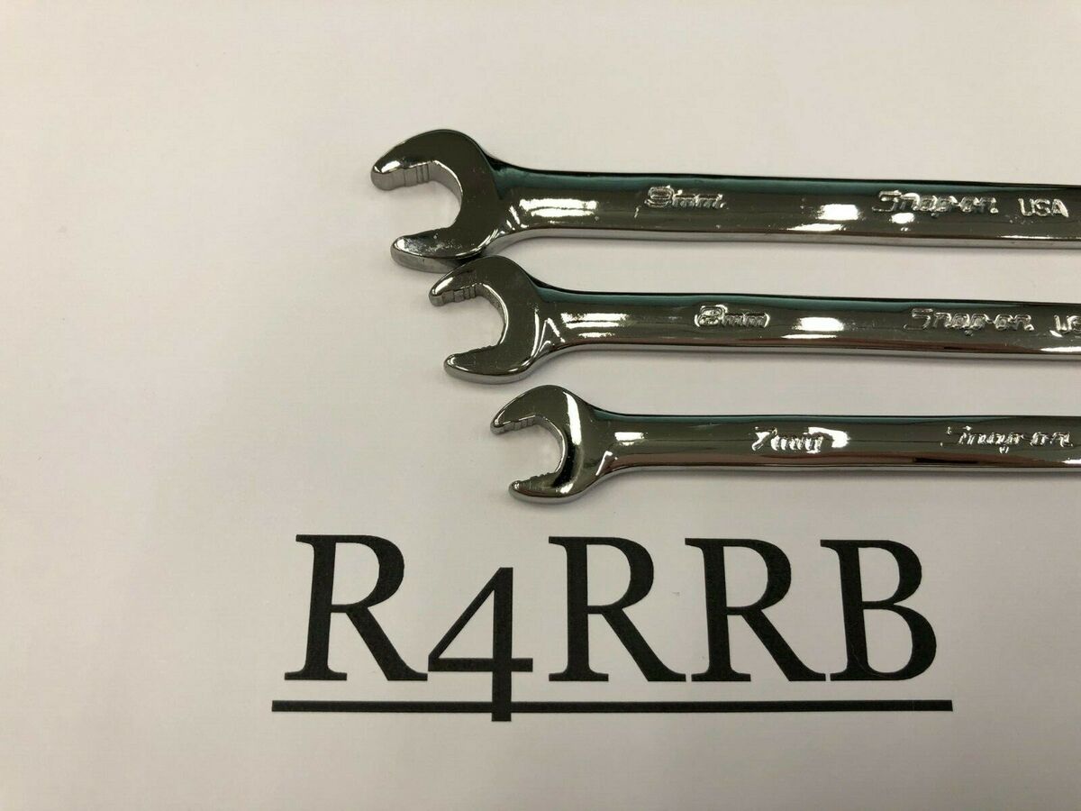 Snap-on Tools USA NEW 3pc Metric 7mm - 9mm Flank Drive PLUS Snap-on Tools USA NEW 3pc Metric 7mm - 9mm Flank Drive PLUS