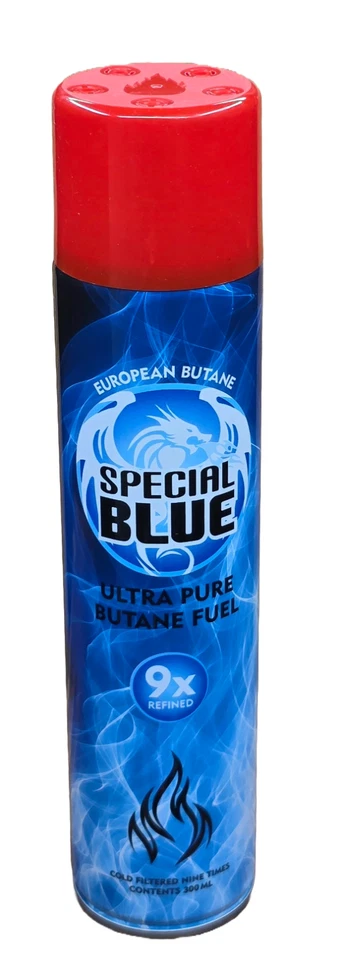 Butano europeo azul especial | Combustible de butano ultra puro | 9x refinado | Latas de 300 ml Foto 2 de 4