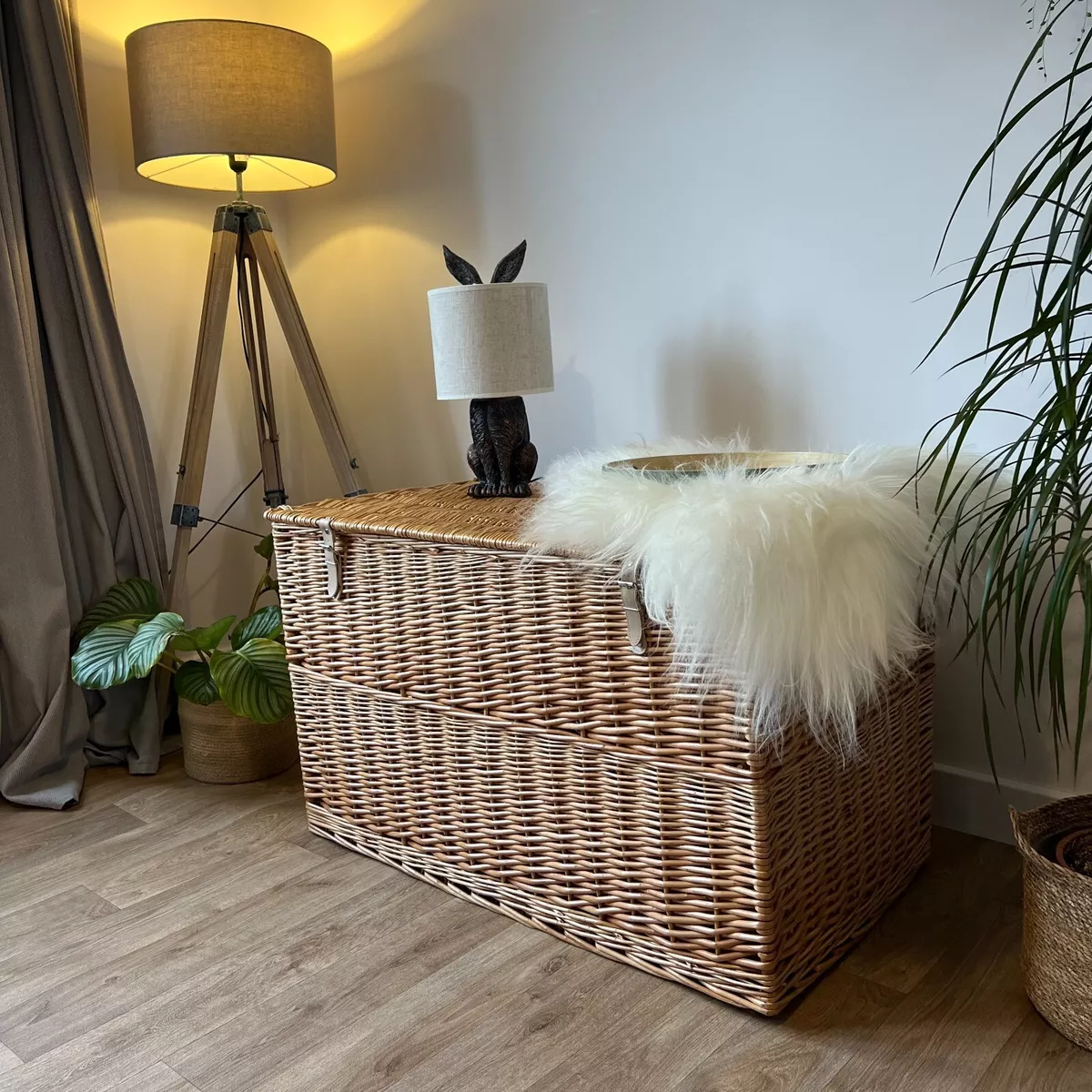 Wicker storage chest ikea deals