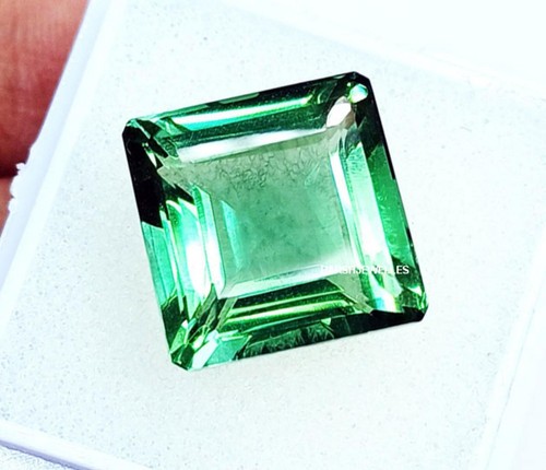 Loose Gemstone Natural Green Amethyst 10 to 12 Ct Certified Single H450 - Picture 6 of 9