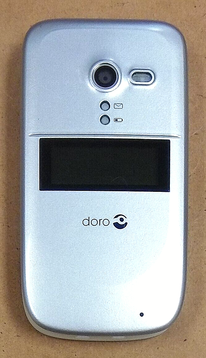 Doro PhoneEasy 626 - Silver and White ( Consumer Cellular ) Flip