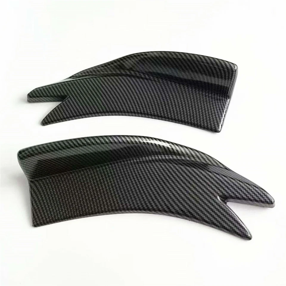 2x Protector Difusor Divisor Parachoques Trasero Aspecto Fibra de Carbono Canards para Coche SUV Foto 2 de 4
