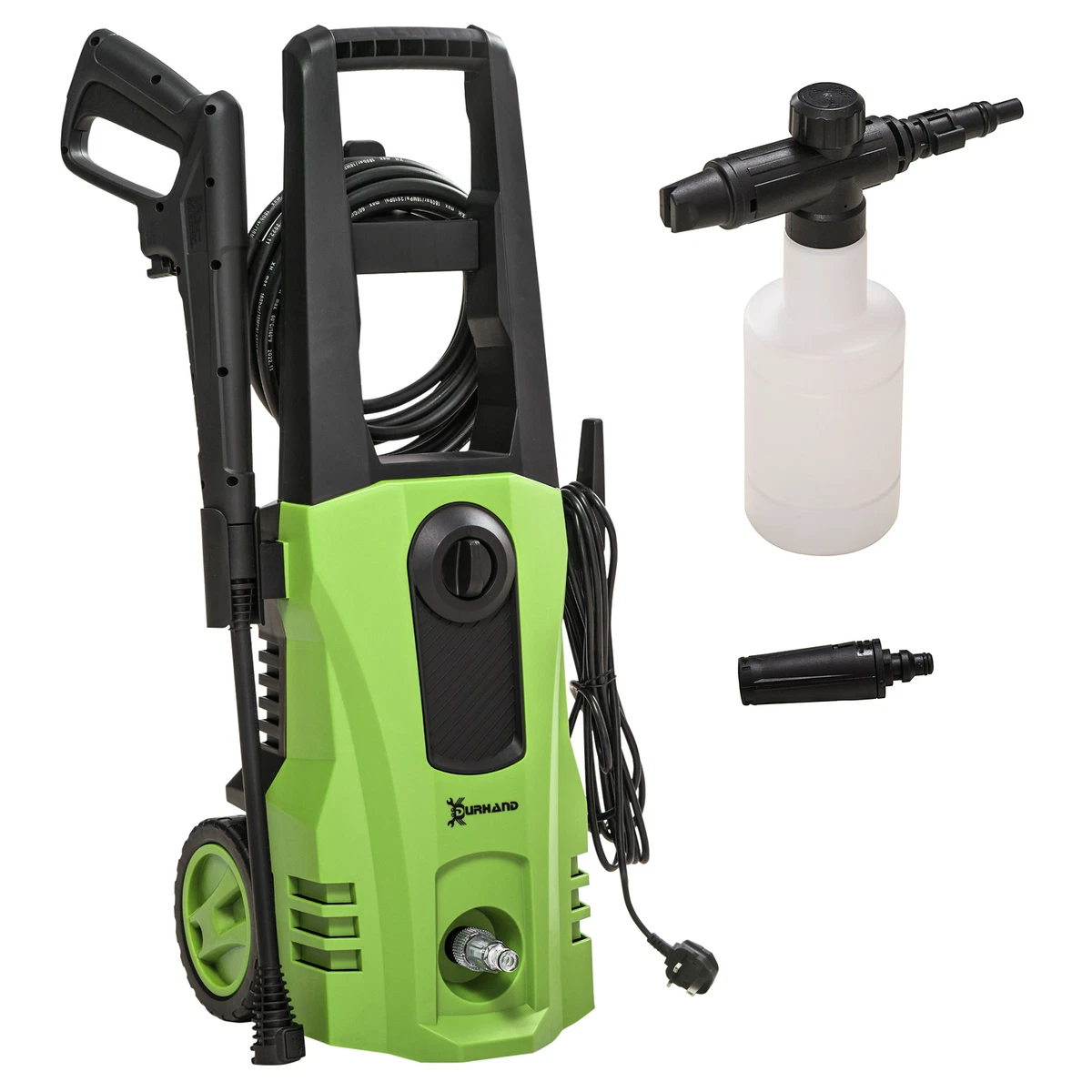 DURHAND High Performance Power Washer 1800W 150 Bar 510 L h Green