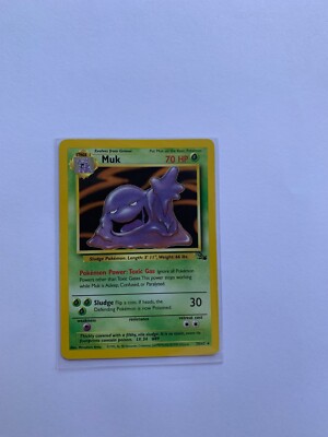 1995 muk pokemon card value Fossil 28/62 - 1995, 96, 98 Nintendo - - NM Card Number / Rarity Muk (Holo) (Unlimited Edition) -