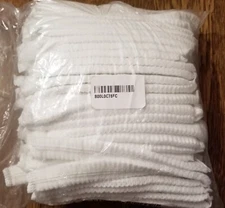 100 Disposable mop mob caps clipped hair head cover net for Salon or Spray Tan