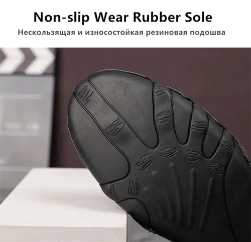 Herren Leder Freizeitschuhe Hoch Rutschfest Stiefeletten Gehen Fahren Turnschuhe - Bild 8 von 25