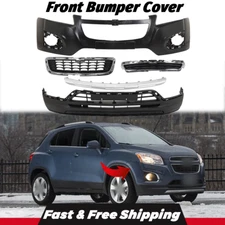 Front Bumper Cover Fascia & Grille Assembly Kit For 2013-2016 Chevrolet Trax LS