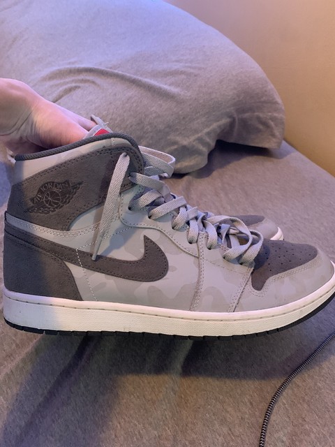 Size 11 - Jordan 1 Retro High Premium Grey Camo 2017 for sale online | eBay