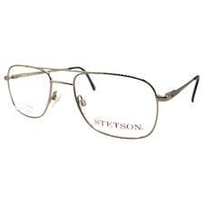 STETSON 357 057 58/21/145 - GOLD - NEW Authentic MEN EYEGLASSES Frame