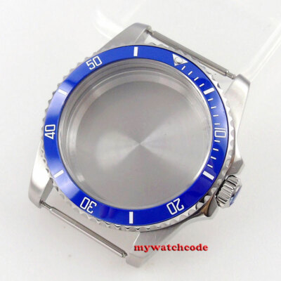 SANDSTRAHL 36 MM Retro Edelstahl Saphir Uhrengehäuse Passend Für