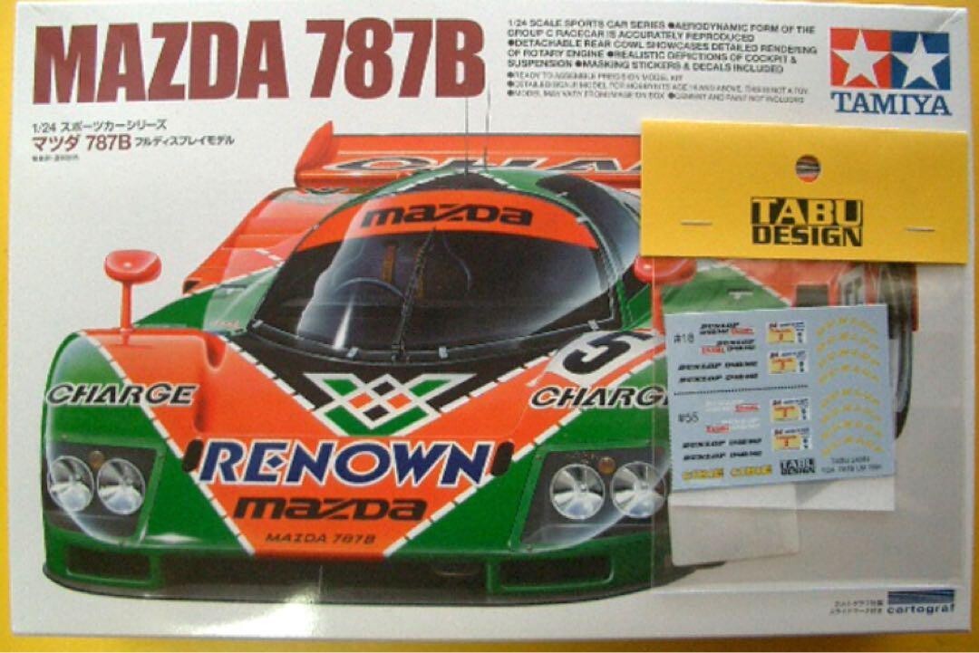 Tamiya 1:24 MAZDA 787B #55 Sports Car Series Item 352 Plastic