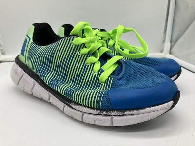 Athletic Works Boy's Size 1 - Athletic Shoes - Royal Blue / Lime Green-FREE SHIP