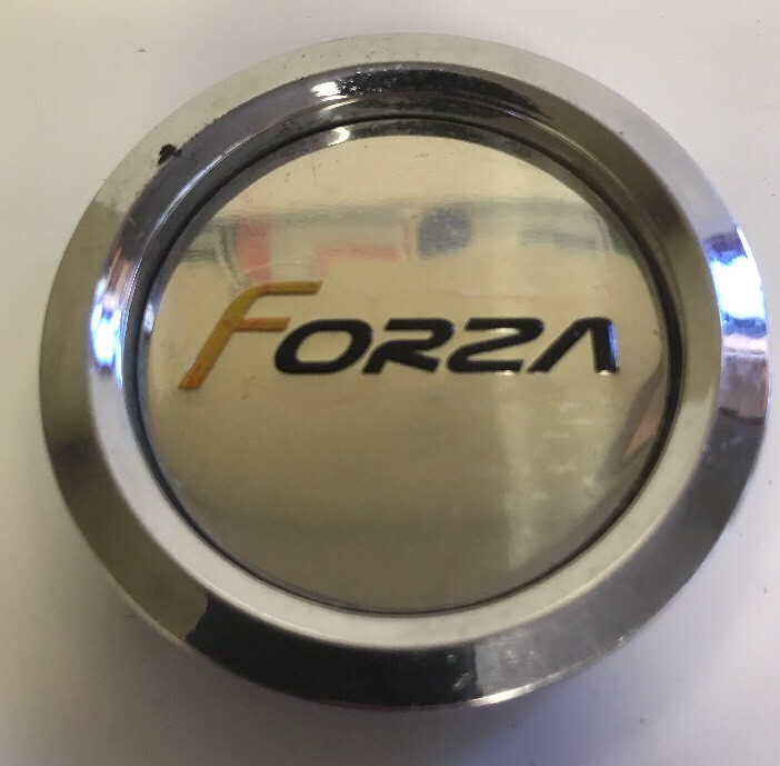 ONE USED FORZA CUSTOM CHROME WHEELS CCVE65-1P CAP 1459