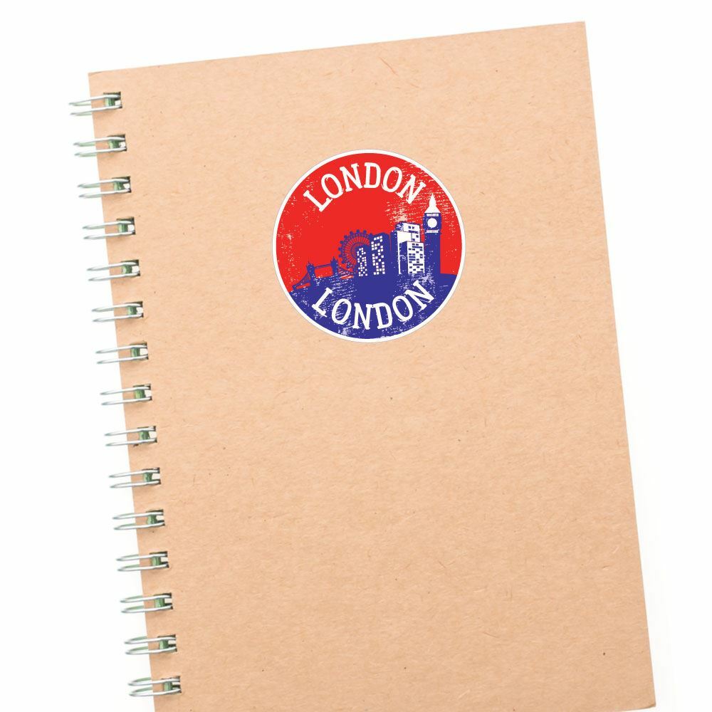 London Uk Britain Sticker Decal Vintage Waterproof Luggage World Travel