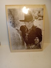 Vtg William Boyd Hopalong Cassidy Photograph Photo 11x14 Rare Size W/Clear Frame
