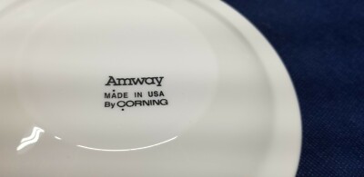 Rare! Corning 6/Sets Cups With White Amway Saucers EUC! | eBay