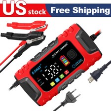 12v24v Car Battery Charger 10a Smart Charger For Truck Boat Motorcycle
