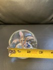 Vintage Art Glass Clear Paperweight With Flowers and Controlled Bubbles — photo 5