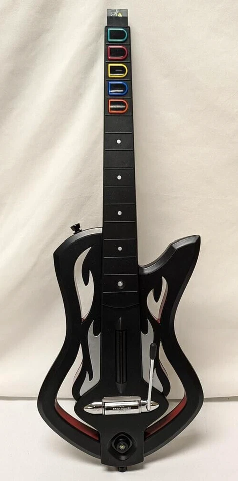 XBox 360 Guitar Hero WARRIORS OF ROCK Kit de Guitarra Paquete Set con Juego de Disco USADO Foto 3 de 4