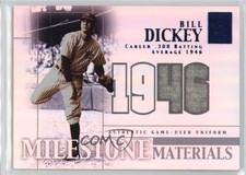 2002 Topps Tribute Milestone Materials Seasons 23/46 Bill Dickey #MIM-BD HOF 7xr