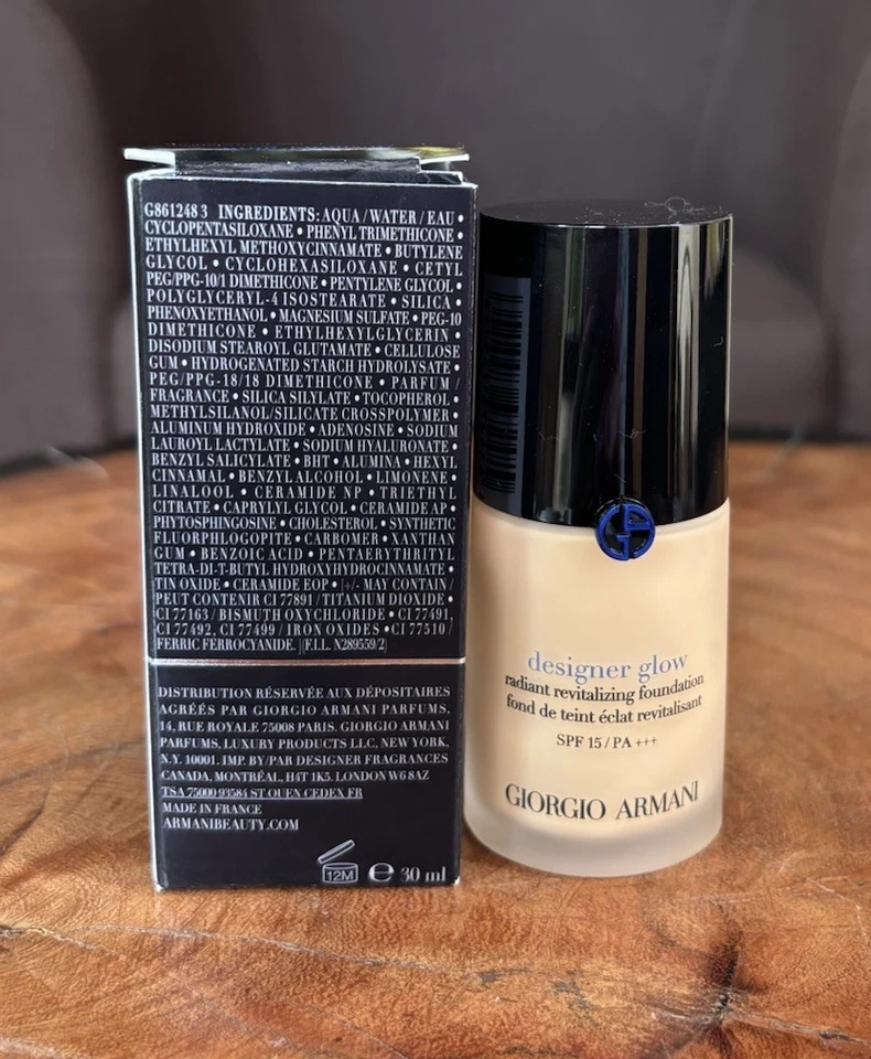 Armani Designer Glow Foundation 30 ml Farbe 2 OVP Neu - Bild 3 von 4