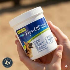 Farnam Flys-Off Repellent Ointment 7 oz for Dogs Horses - Kills  Repels Flies