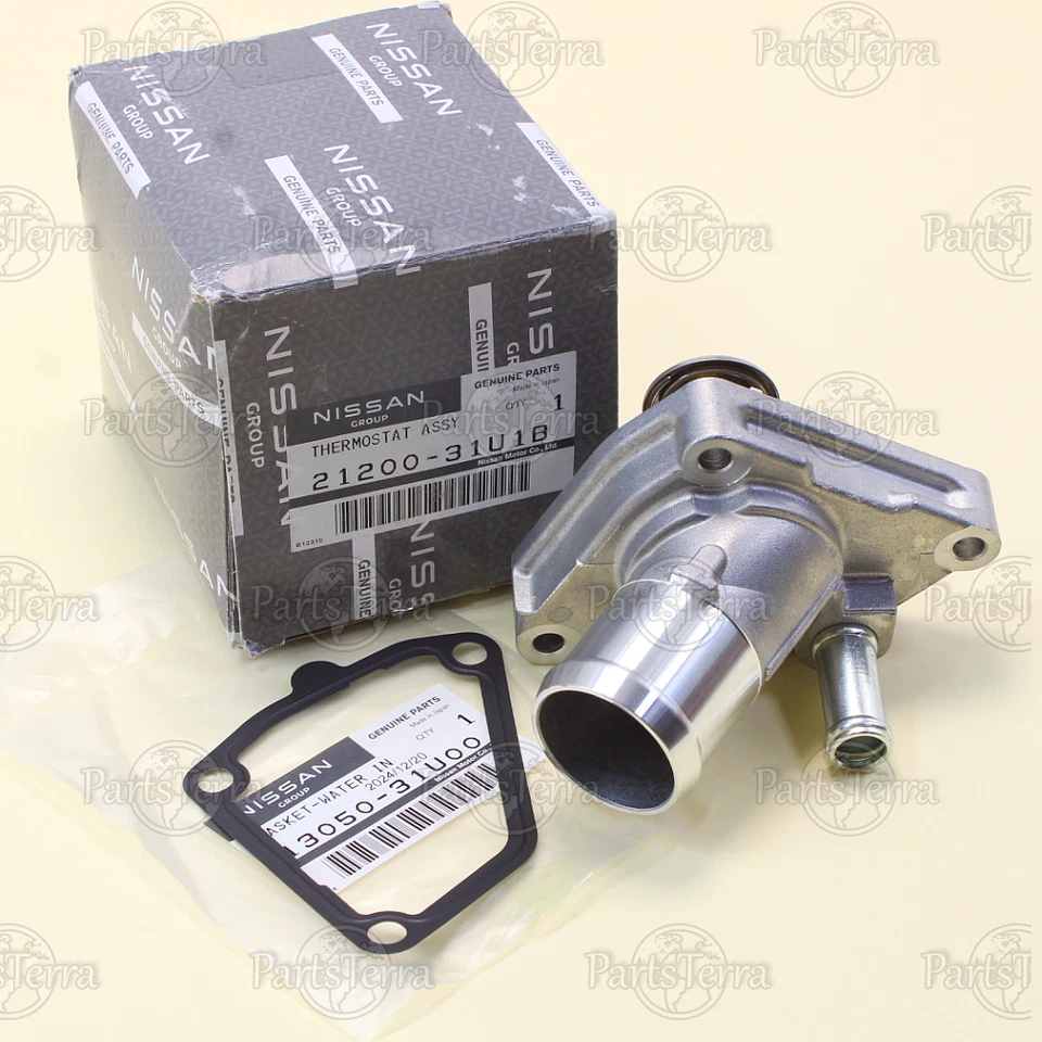 21200-31U1B / 13050-31U00 OEM Genuine Nissan Infiniti Thermostat with Gasket Set - Image 4 of 4
