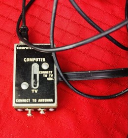 Atari 2600 Woody 4-Switch Console w/ 2 Joysticks + 8 Games - Untested AS-IS